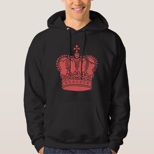 Royal Crown - Tropisch Roze Hoodie (Voorkant)