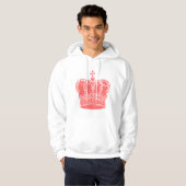Royal Crown - Tropisch Roze Hoodie (Voorkant volledig)