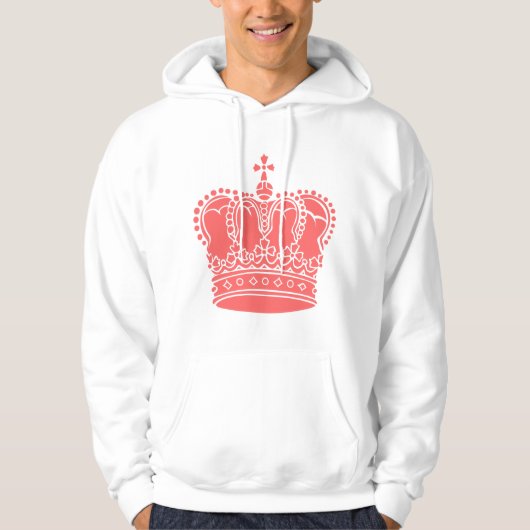Royal Crown - Tropisch Roze Hoodie (Voorkant)