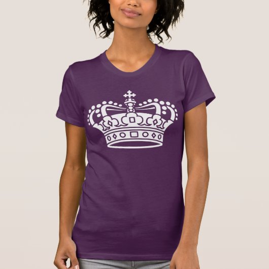 Royal Crown - White on Dark T-shirt (Voorkant)