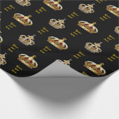 Royal Crown with Pearls and Jewels Personalized Cadeaupapier (Hoek)