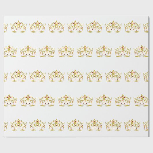 Royal Crown Wrapping Paper Cadeaupapier (Vlak)