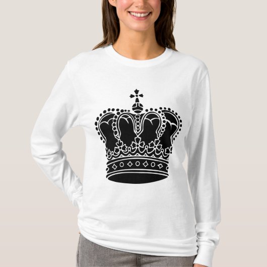Royal Crown - zwart T-shirt (Voorkant)