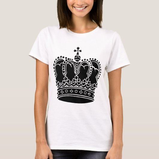 Royal Crown - zwart T-shirt (Voorkant)