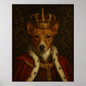 Royal Custom Dog Portrait Canvas Poster (Voorkant)
