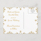 Royal Damask bewaart de Briefkaarten van de Datum (Achterkant)