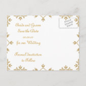 Royal Damask bewaart de Briefkaarten van de Datum (Achterkant)