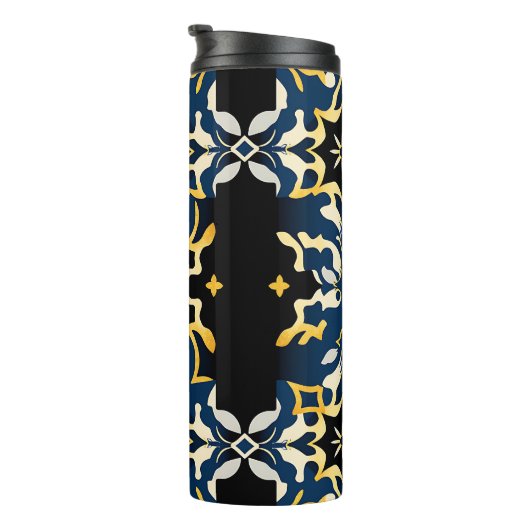 Royal Damask Star Pattern Tumbler Thermosbeker (Geroteerd rechts)