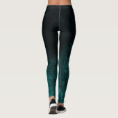 Royal Damask Turquoise Leggings (Achterkant)