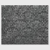 Royal Damask Verpletterd Fluweel Zwart Bourgogne M Cadeaupapier (Vlak)