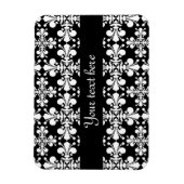 Royal Damask zwart-wit Magneet (Verticaal)