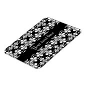 Royal Damask zwart-wit Magneet (Linkerzijde)