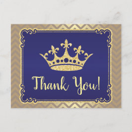 Royal Dank u Baby shower Dank u Briefkaart