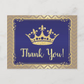 Royal Dank u Baby shower Dank u Briefkaart (Voorkant)