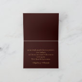 Royal Deep Burgundy Personalized Bedankkaart (Binnen)