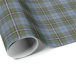 Royal Deeside Scotland Tartan Light Blue Pset Cadeaupapier