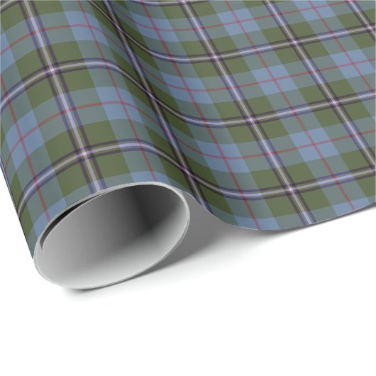 Royal Deeside Scotland Tartan Light Blue Pset Cadeaupapier (Rol Hoek)