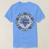 Royal Delft Blue Flower Basket T-shirt (Design voorkant)