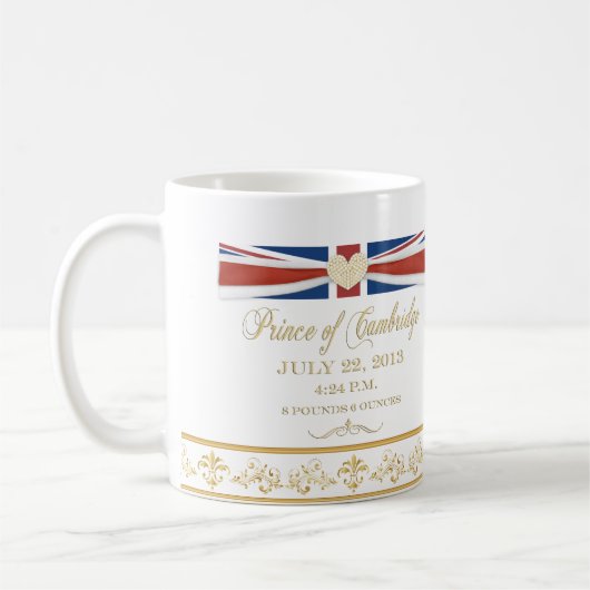 Royal Delivery Baby Souvenir Mok (Links)