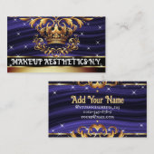 Royal Deluxe Golden Crown Ornament Luxe Chique Visitekaartje (Voorkant / Achterkant)