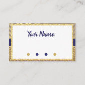 Royal Diaper Raffle Ticket voor Baby shower Informatiekaartje (Achterkant)