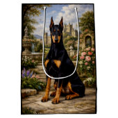 Royal Doberman Garden Medium Cadeauzakje (Achterkant)