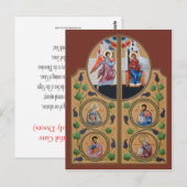 Royal Doors Prayer Card Briefkaart (Voorkant / Achterkant)