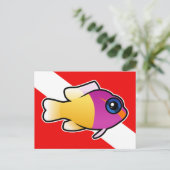 Royal Dottyback Dive Flag Briefkaart (Staand voorkant)