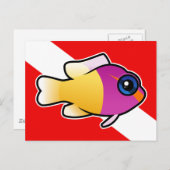 Royal Dottyback Dive Flag Briefkaart (Voorkant / Achterkant)