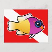 Royal Dottyback Dive Flag Briefkaart (Voorkant)