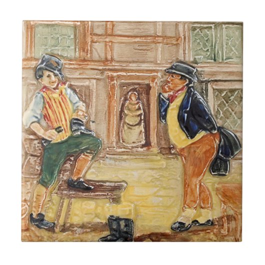Royal Doulton de heer Pickwick  Tile Design Tegeltje (Voorkant)