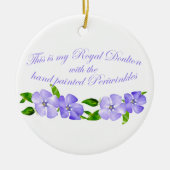 Royal Doulton Periwinkles Keramisch Ornament (Voorkant)