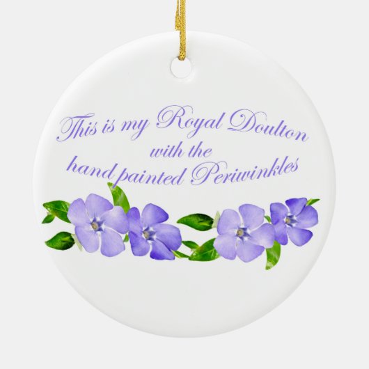 Royal Doulton Periwinkles Keramisch Ornament (Achterkant)