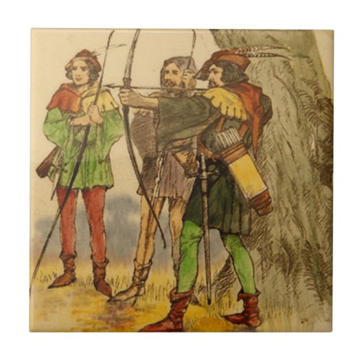 Royal Doulton Robin Hood  Tile Design Tegeltje (Voorkant)