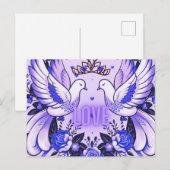 Royal Doves of Love Briefkaart (Voorkant / Achterkant)