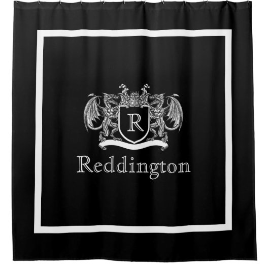 Royal Dragon Crest Douchegordijn (Voorkant)