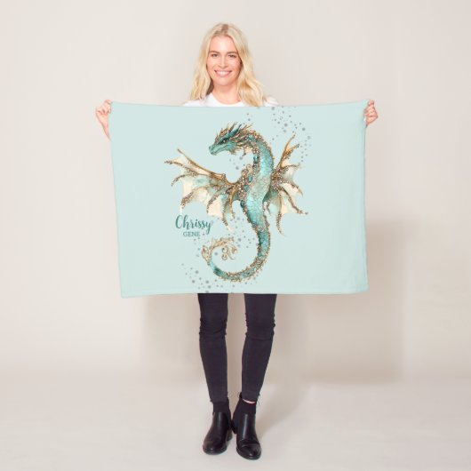 Royal Dragon nieuwe babydeken Fleece Deken (In situ)