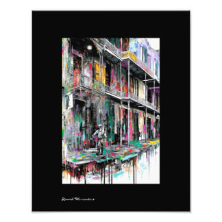 Royal drip Print Foto Afdruk