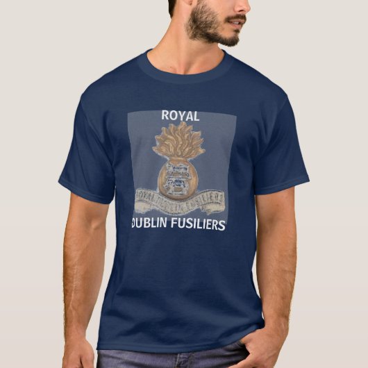 ROYAL DUBLIN FUSILIERS Navy T-shirt (Voorkant)