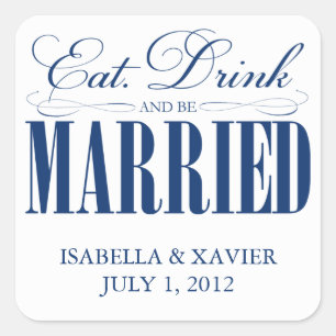 Royal Eat, Drink & getrouwd   STICKERS