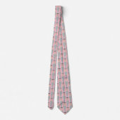 Royal – Eccentric Character Pattern Tie (Pink) Stropdas (Achterkant)