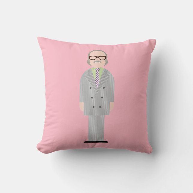 Royal - Eccentric Character Throw Pillow Kussen (Voorkant)