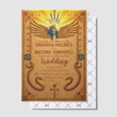Royal Egyptian Civilization Wedding Invitation Vellum Uitnodigingen (Offset (Uitnodiging))