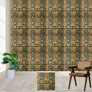 Royal Egyptian Lotus en Scarab Design Tegel Tegeltje
