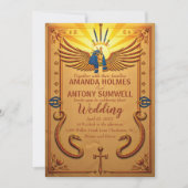 Royal Egyptian Wedding Invitation Kaart (Voorkant)