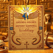 Royal Egyptian Wedding Invitation Kaart