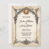 Royal Elegance  Barok Huwelijksuitnodiging Kaart (Voorkant)