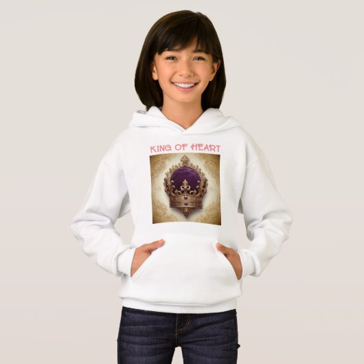Royal Elegance: Hoodie met Crown Design (Voorkant volledig)