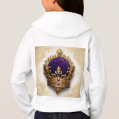 Royal Elegance: Hoodie met Crown Design (Achterkant)