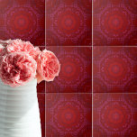 Royal Elegant Classic Luxury Red Damask Patroon Tegeltje<br><div class="desc">Elegant decoratief ontwerp voor keramische tegel met een verfijnd,  naadloos,  klasbaar patroon in tinten rood.</div>